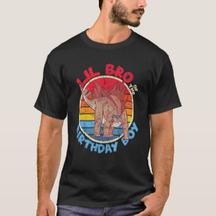 Boy Birthday I Lil Bro I Stegosaurus I Family Matc T-Shirt