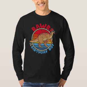 Boy Birthday I Rawr! Parasaurolophus I Family Matc T-Shirt