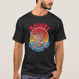 Boy Birthday I Rawr Stegosaurus Stenops I Family M T-Shirt