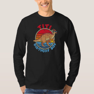 Boy Birthday I Titi I Parasaurolophus I Family Mat T-Shirt