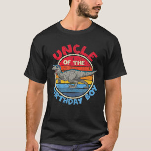 Boy Birthday I Uncle I Velociraptor I Family Match T-Shirt