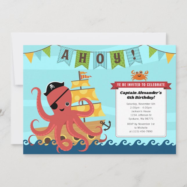 Boy Birthday Invitations (Front)