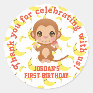 Boy Birthday Thank you Sticker