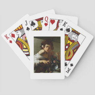 Boy Bitten by a Lizard, c.1595-1600 (oil on canvas Playing Cards