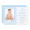Boy Blue Baptism Invitations