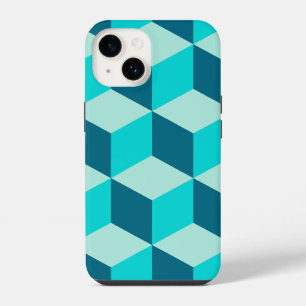 Boy Blue Building Blocks Seamless Pattern iPhone Case