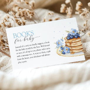 Boy Blueberry Pancake Baby Brunch Baby Shower Enclosure Card