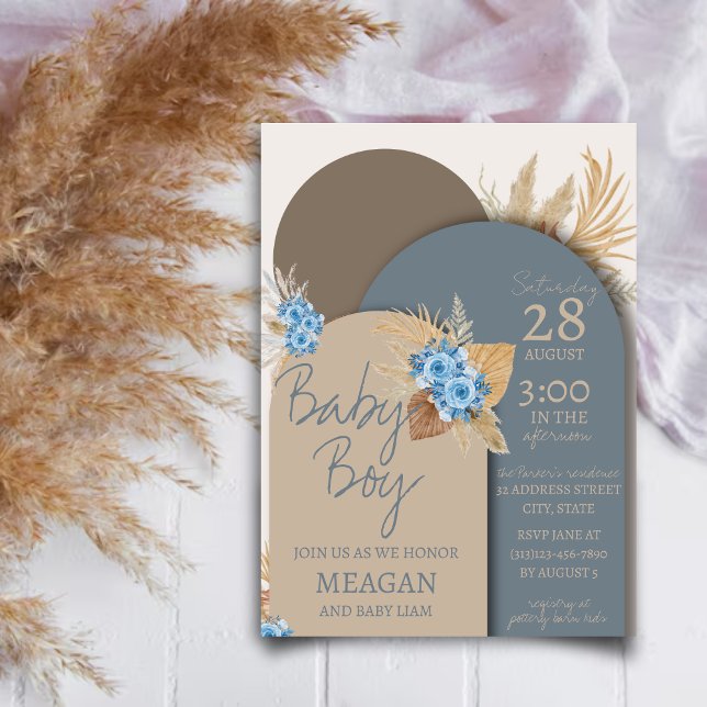 Boy Bohemian Baby Shower  Invitation (Creator Uploaded)