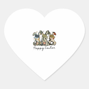 Boy Bunny Rabbit Duck Camo Camouflage Hat Ball Cap Heart Sticker