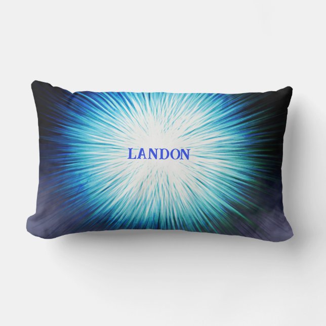Boy burst of light Throw Pillow (Front)