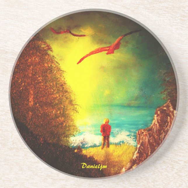 Boy by the Sea Coaster (Front)