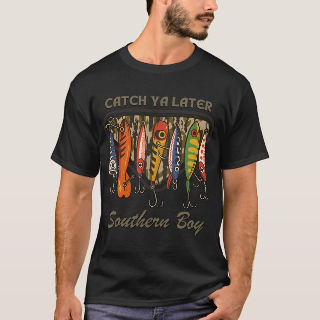 Boy Catches Fish T-Shirt (Front)
