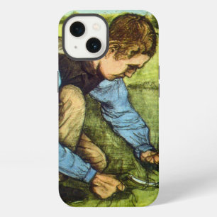 Boy Cutting Grass with Sickle by Vincent van Gogh iPhone 13 Case