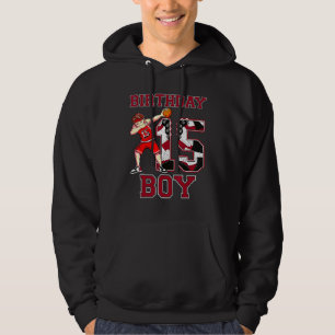 Boy Dabbing Basketball 15th Birthday Love Sneakers