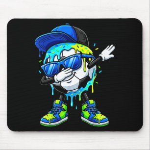 Boy Dabbing Soccer Cool Ball Sungles Funny Gen Alp Mouse Pad