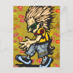 Boy Dancing Postcard