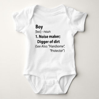 Boy Definition Baby Bodysuit