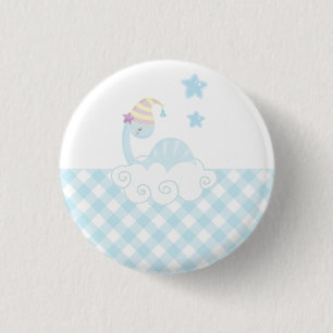 Boy Dinosaur Sleeping   3 Cm Round Badge