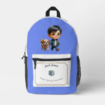 Boy & Dog Back to School Custom Design