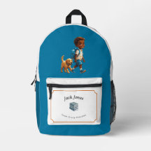 Boy & Dog Back to School Custom Design