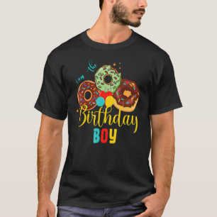 Boy Doughnut Birthday Party Family kids Bday Dough T-Shirt