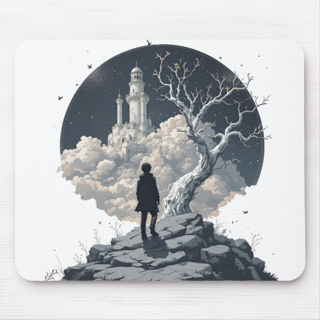 Boy dreaming  mouse pad (Front)