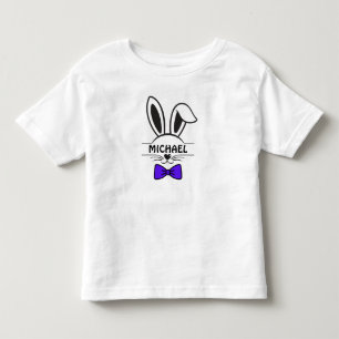 Boy Easter Bunny Face With Bow Tie Toddler T-shirt