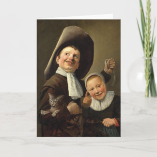 Boy, Eel, Girl, and Cat by Judith Jans Leyster Card