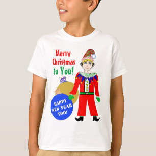 Boy Elf Christmas Ornaments T-Shirt