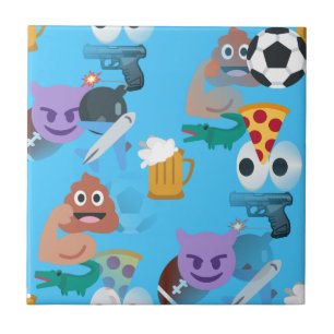 boy emoji ceramic tile
