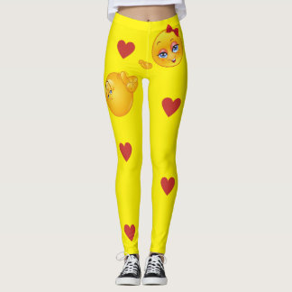 "Boy Emoji Says,'Don't Call Me' to the Girl Emoji" Leggings