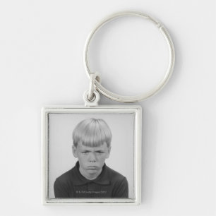 Boy Facial Expressions Key Ring