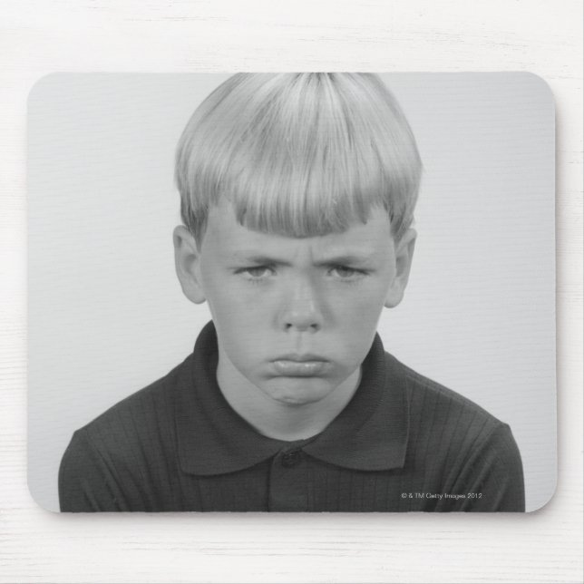 Boy Facial Expressions Mouse Pad (Front)
