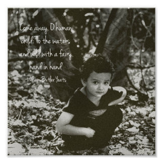 Boy Fairy William Yeats Quote Photo Print