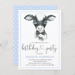Boy Farm Birthday Party Invitations