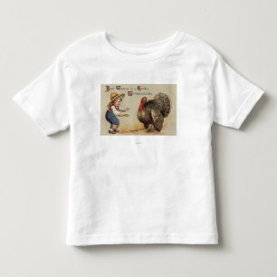 Boy Feeding Turkey Toddler T-Shirt
