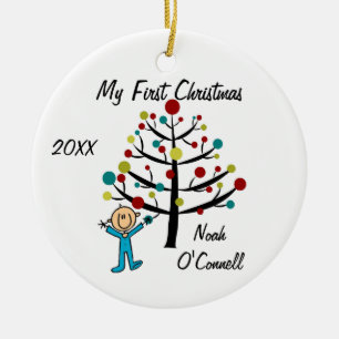 Boy First Christmas Customised Ornament