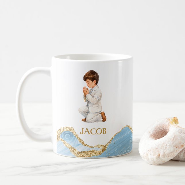 Boy First Communion Mug Religious Favours Chalice (With Donut)