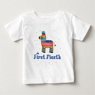 Boy First Fiesta Birthday Baby T-Shirt
