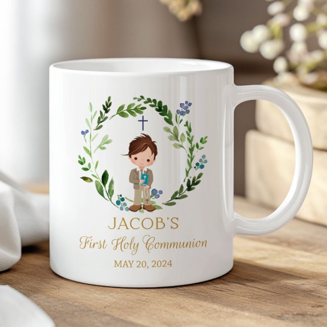 Boy First Holy Communion Ceramic Mug 11 oz (Creator Uploaded)