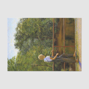 Boy Fishing by Lilla Cabot Perry Tissue Paper