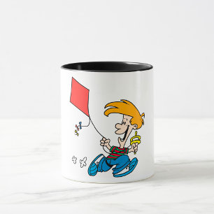 Boy Flying A Kite Mug