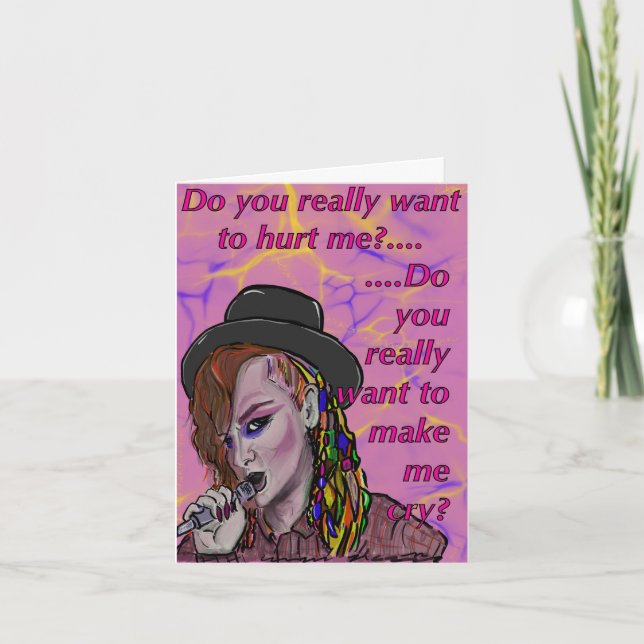 Boy George Card Valentines day (Front)