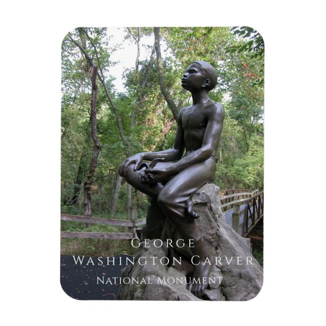 Boy George Washington Carver Statue Magnet (Vertical)