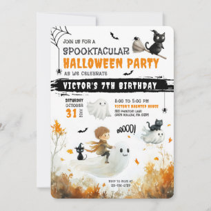 Boy Ghost Rider Halloween Party Invitation