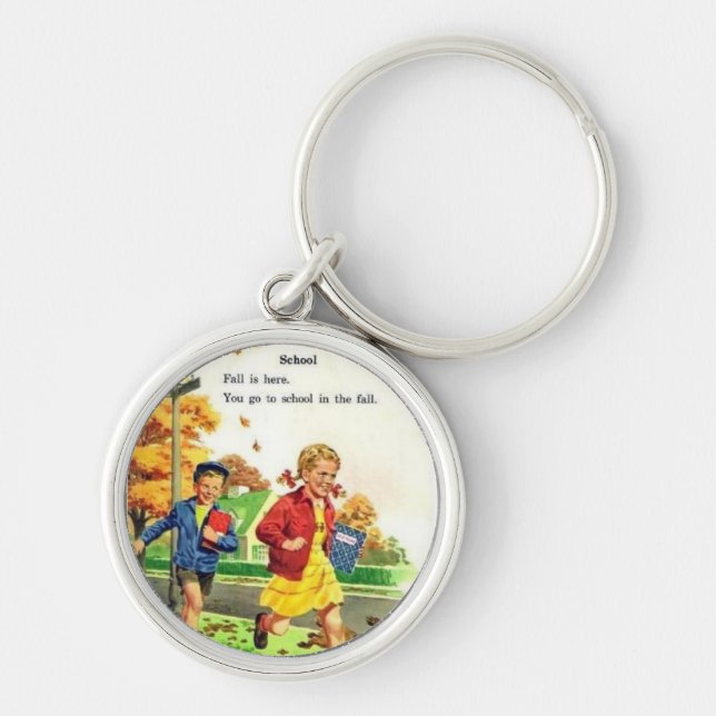 Boy & Girl Back to School Key Ring (Front)