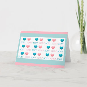 Boy? Girl? Boy? Girl? We’re Expecting Baby Anno Card