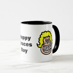 Boy Girl Braces Day Mug