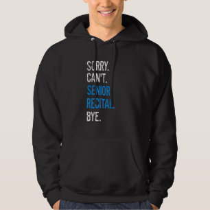Boy Girl Dancers Senior Dance Recital Sorry I Can' Hoodie