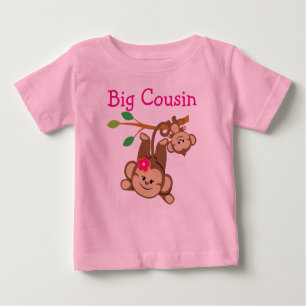 Boy, Girl Monkeys Big Cousin Baby T-Shirt